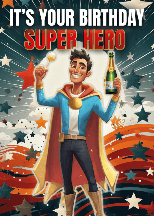 It's your birthday super hero | verjaardag